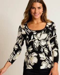 Tommy Bahama Noche Mar Jacquard Sweater-Women Sweaters|Tops & Shirts
