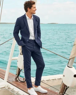 Tommy Bahama Nova Wave Half-Elastic Waist Seersucker Pants- Pants & Chinos