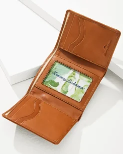 Tommy Bahama Nylon Inlay Trifold Wallet- Wallets & Tech Accessories