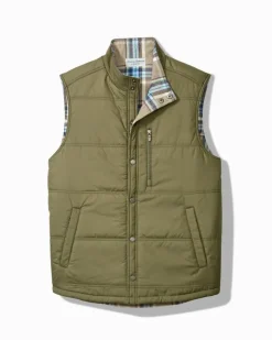 Tommy Bahama Oak Harbor Reversible Vest- Jackets & Outerwear