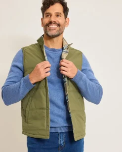 Tommy Bahama Oak Harbor Reversible Vest- Jackets & Outerwear