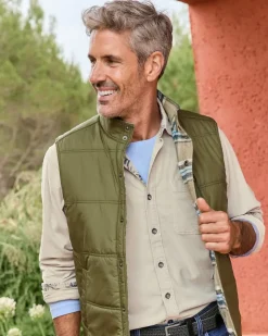 Tommy Bahama Oak Harbor Reversible Vest- Jackets & Outerwear