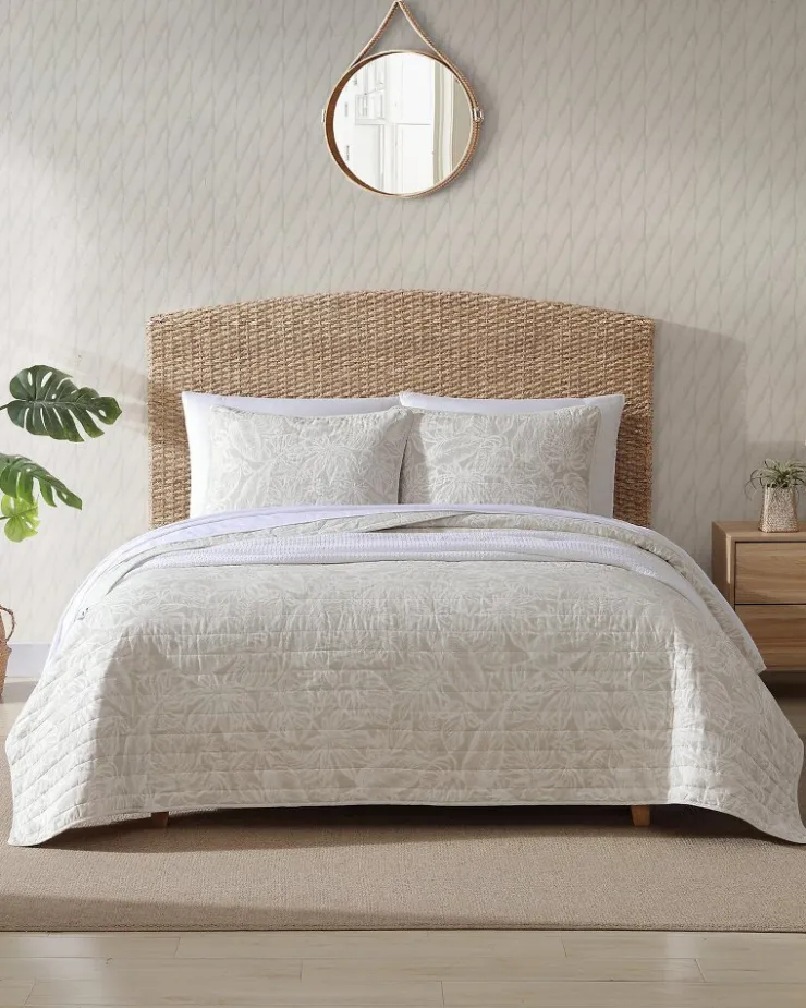 Tommy Bahama Ocean Deep Reversible 2-Piece Twin Quilt Set- Quilts & Blankets