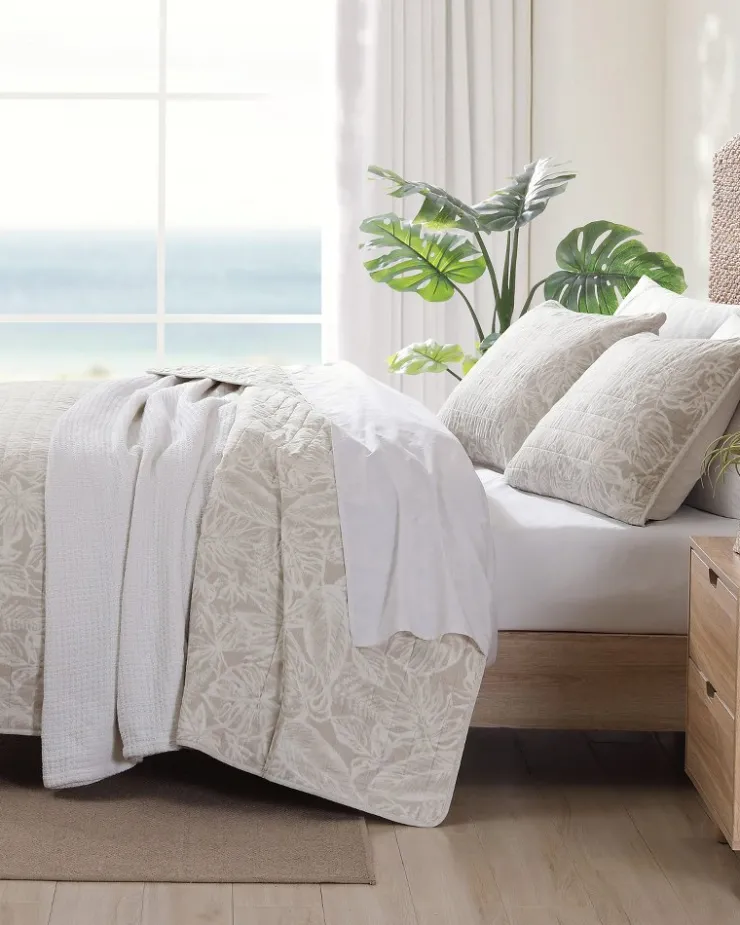 Tommy Bahama Ocean Deep Reversible 2-Piece Twin Quilt Set- Quilts & Blankets