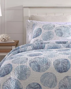 Tommy Bahama Ocean Isle 3-Piece Full/Queen Quilt Set- Quilts & Blankets