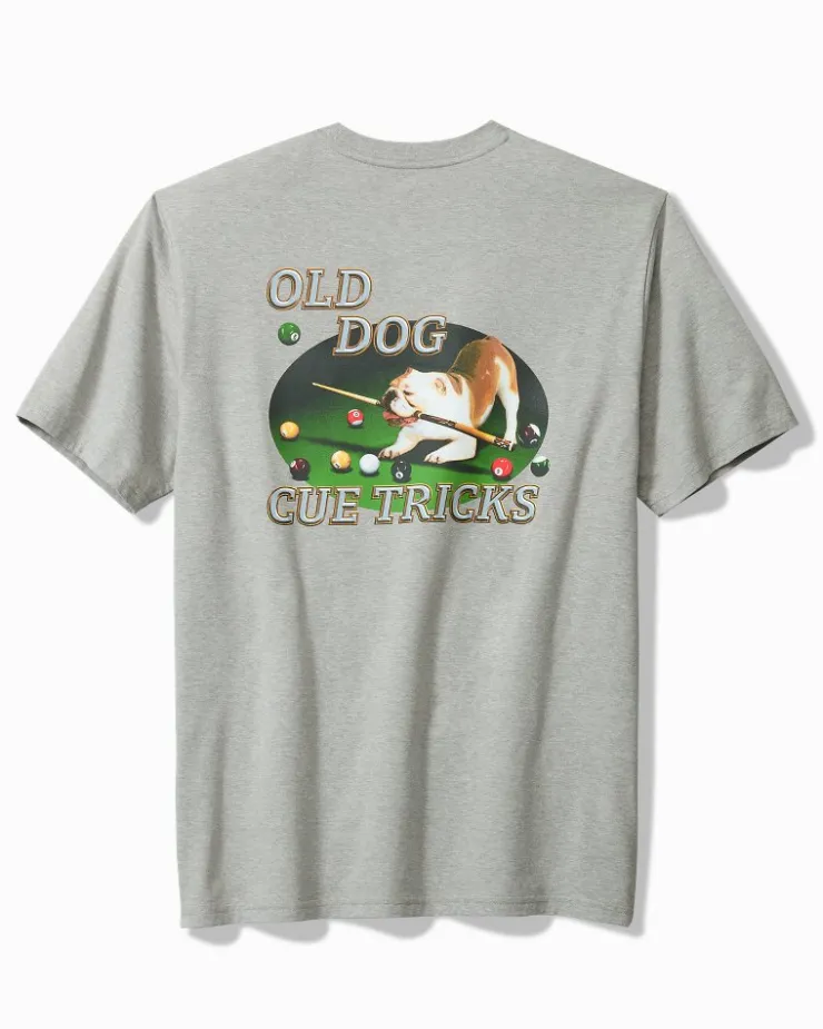 Tommy Bahama Old Dogs, Cue Tricks Graphic Pocket T-Shirt- T-Shirts|Shirts