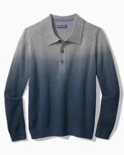 Tommy Bahama Ombré Dip-Dye Sweater Polo- Sweaters|Polos