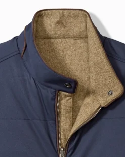 Tommy Bahama Pacific Grove Reversible Vest- Jackets & Outerwear