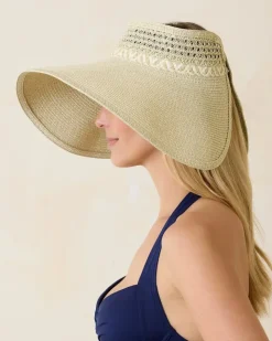 Tommy Bahama Packable Everyday Full Coverage Visor-Women Hats & Caps