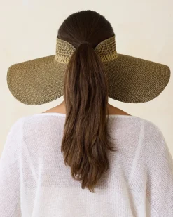 Tommy Bahama Packable Everyday Full Coverage Visor-Women Hats & Caps