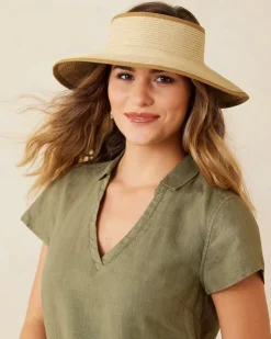 Tommy Bahama Packable Ultra-Braid Visor-Women Hats & Caps