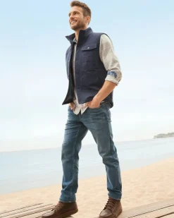 Tommy Bahama Palisades Palm Quilted Vest- Jackets & Outerwear