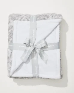 Tommy Bahama Palm Fronds Faux Teddy Throw- Throws