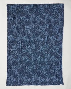 Tommy Bahama Palm Fronds Faux Teddy Throw- Throws