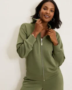 Tommy Bahama Palm Voyage Full-Zip Jacket-Women Loungewear|Jackets