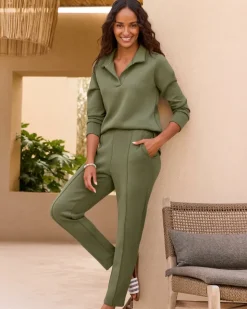 Tommy Bahama Palm Voyage Pintuck Pants-Women Loungewear|Pants & Crops