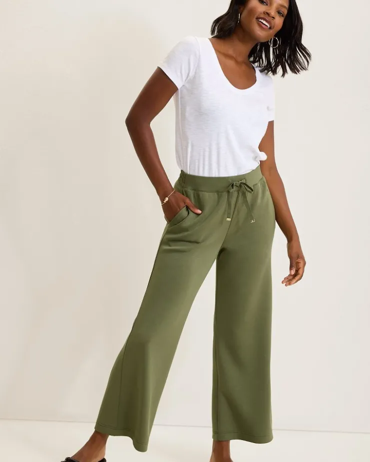 Tommy Bahama Palm Voyage Wide-Leg Pants-Women Loungewear|Pants & Crops