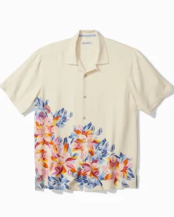 Tommy Bahama Paradise Petals Silk Camp Shirt- Shirts