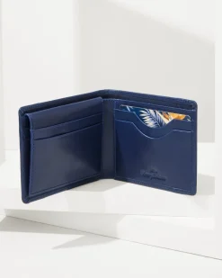Tommy Bahama Passcase Wallet With Patch Logo- Wallets & Tech Accessories