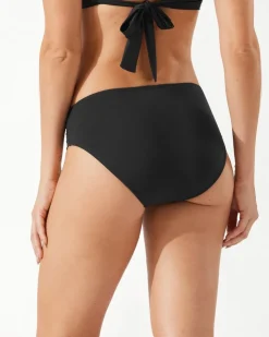 Tommy Bahama Pearl High-Waist Side-Shirred Bikini Bottoms-Women Bikini Bottoms