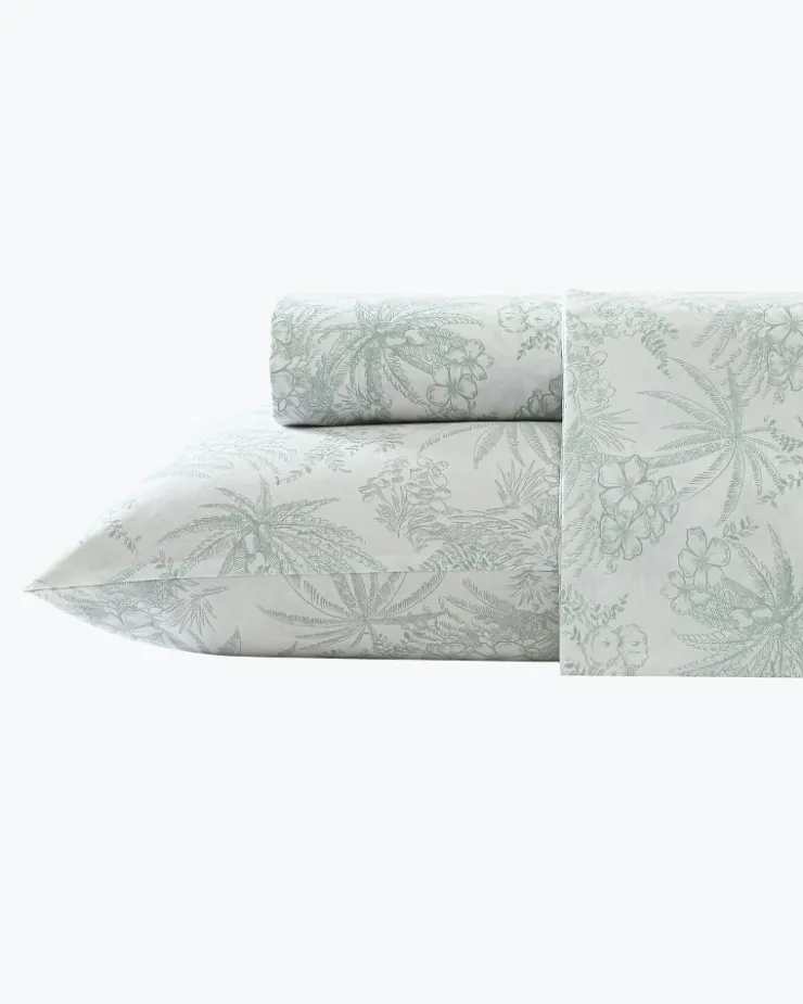 Tommy Bahama Pen and Ink 4-Piece Queen Sheet Set- Sheet Sets & Bedskirts