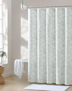 Tommy Bahama Pen and Ink Spring Palm Shower Curtain- Bath
