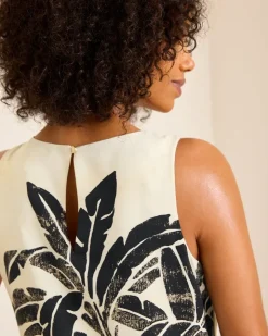 Tommy Bahama Peninsula Palms Silk Shift Dress-Women Dresses
