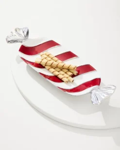 Tommy Bahama Peppermint Candy Dish- Drinkware & Bar