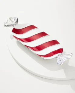 Tommy Bahama Peppermint Candy Dish- Drinkware & Bar