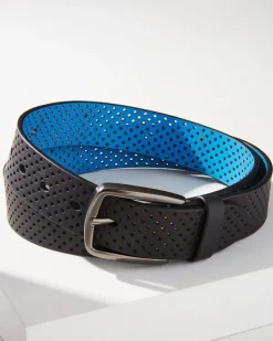 Tommy Bahama Perforated Rubberized Performance Belt- Belts