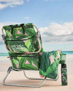 Tommy Bahama Pineapple Queen & Swaying Fronds Beach Towels — Set of 2- Beach Towels