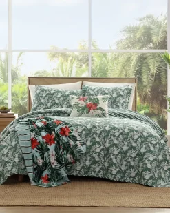 Tommy Bahama Pineapple Venture 2-Piece Twin Quilt Set- Quilts & Blankets