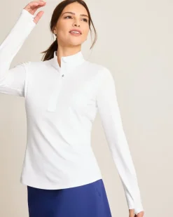 Tommy Bahama Playa Vista Quarter-Zip IslandZone® Sweatshirt-Women Loungewear|Jackets