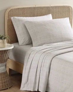 Tommy Bahama Raffia Linen Queen Sheet Set- Sheet Sets & Bedskirts