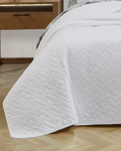 Tommy Bahama Raffia Solid 2-Piece Twin Quilt Set- Quilts & Blankets