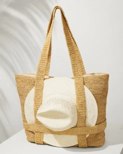Tommy Bahama Raffia Traveler Tote-Women Luggage & Travel|Beach Bags