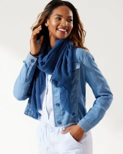 Tommy Bahama Recycled Crinkle Wrap-Women Scarves & Wraps