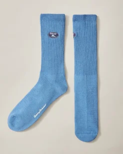 Tommy Bahama Relax Ribbed Crew Socks- Socks