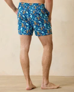 Tommy Bahama Rialto Tiki Tropics 6-Inch Swim Trunks- Swim & Boardshorts