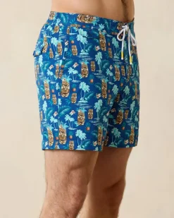 Tommy Bahama Rialto Tiki Tropics 6-Inch Swim Trunks- Swim & Boardshorts
