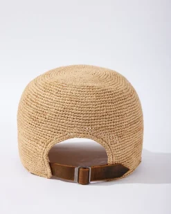 Tommy Bahama Riley Raffia Cap-Women Hats & Caps