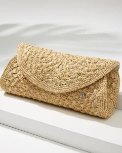 Tommy Bahama Rimini Raffia Clutch-Women Handbags & Clutches