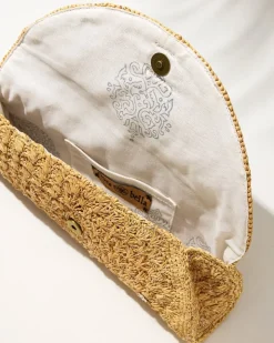 Tommy Bahama Rimini Raffia Clutch-Women Handbags & Clutches