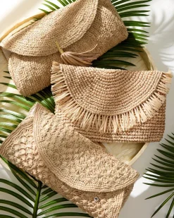 Tommy Bahama Rimini Raffia Clutch-Women Handbags & Clutches