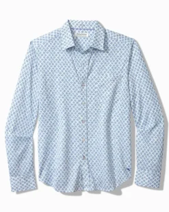 Tommy Bahama San Lucio Geo Getaway Stretch Knit Shirt- Shirts