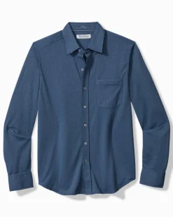 Tommy Bahama San Lucio Studio Stripe Stretch Knit Shirt- Shirts