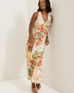Tommy Bahama Sandy Solar Bloom Maxi Dress-Women Dresses