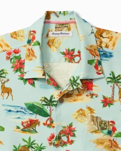 Tommy Bahama Santa Shores Silk Camp Shirt- Shirts
