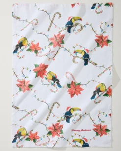 Tommy Bahama Santa's Toucan Bar Towel- Drinkware & Bar