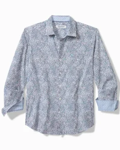 Tommy Bahama Sarasota Stretch Blue Flora IslandZone® Shirt- Shirts